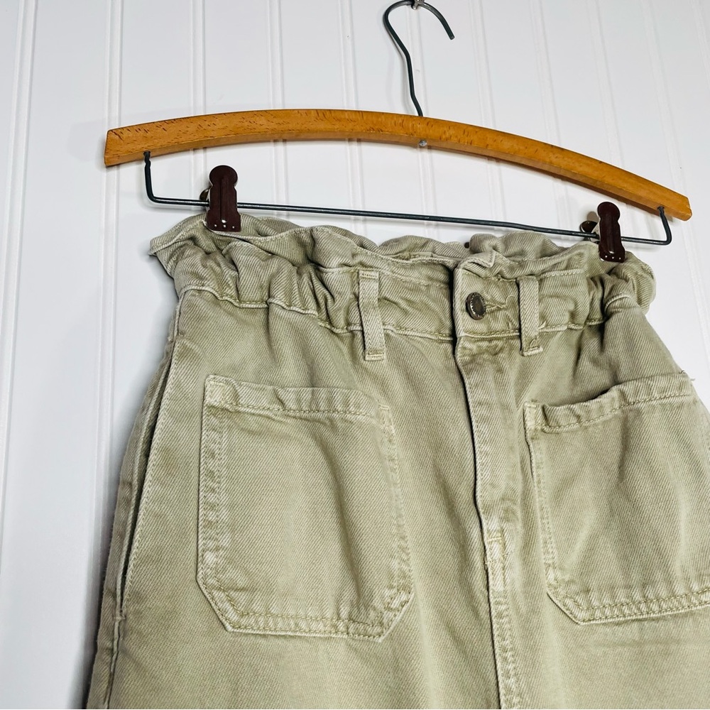 ZARA Paperbag Front Pocket Jeans - Picture 4 of 8